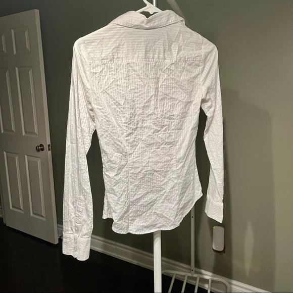 White striped button-up shirt - Picture 3 of 3